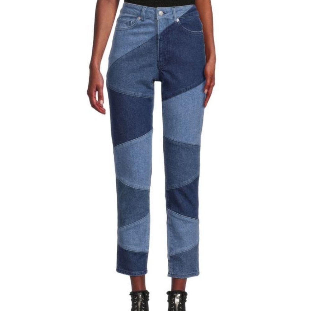 BA&SH Patchwork Cropped Jeans - Picture 5 of 11
